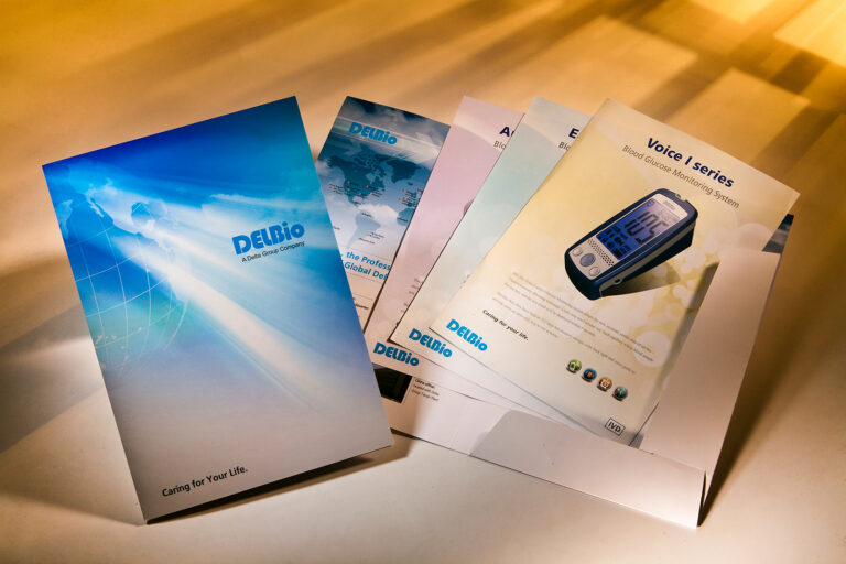 達爾生技-資料夾＆產品說明設計｜DELBio folder＆brochure design